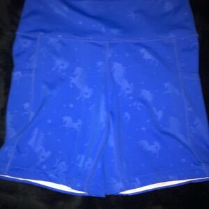 CVG Blue Shadow Unicorns L 7” shorts